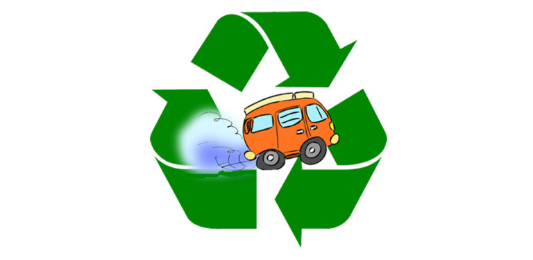 Materiales reciclados para construir carros más sostenibles con el ambiente.